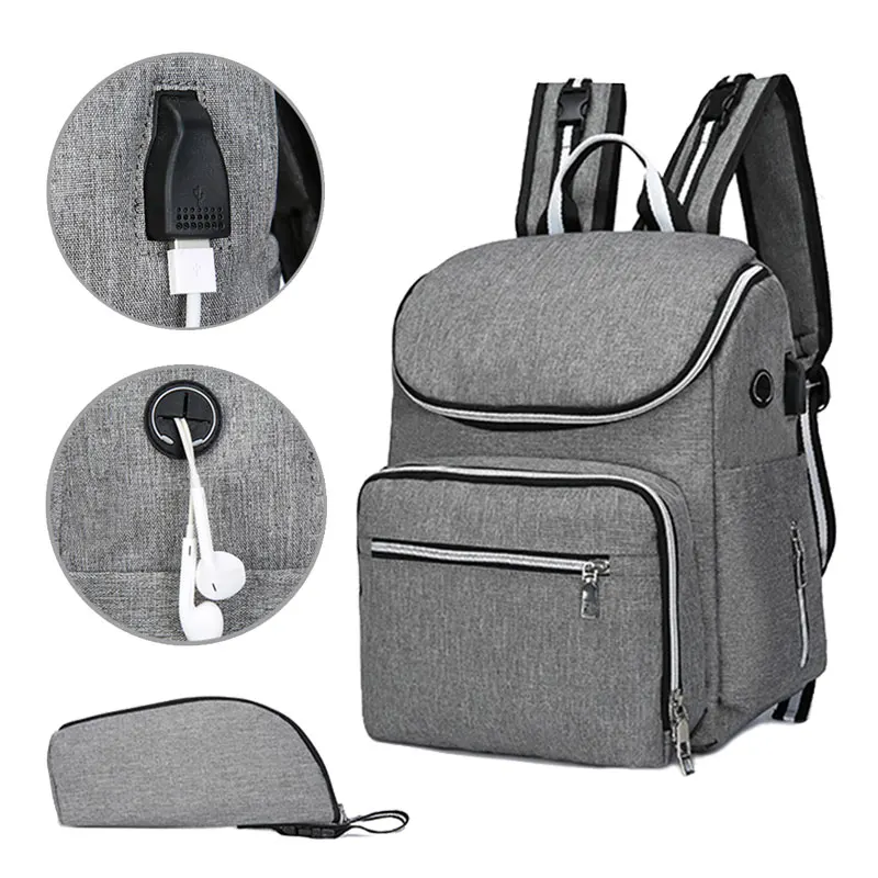 Сумка для подгузников с usb интерфейсом сумка ухода за ребенком водонепроницаемая