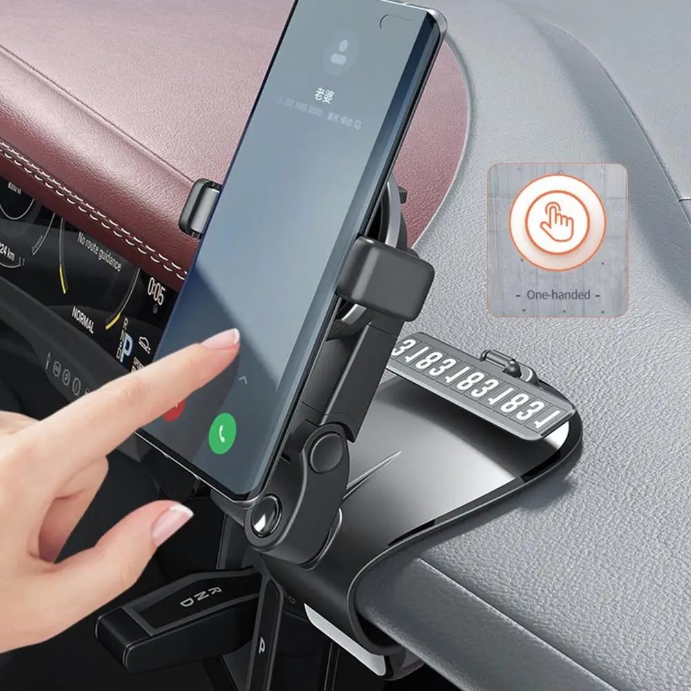 

Car Phone Holder 1200 Degree Rotating Mobile Phone Holder HUD Head-up View Stand In Car No Magnetic GPS Mount Support Dropship