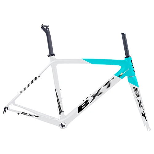 BXT half green Aero дороги углерода рама китайская дорожная Bicicleta карбоновая рама 50/53/55 см кадров углерода маршрут, углеродный руль для велосипеда Рама - Цвет: BXT half green