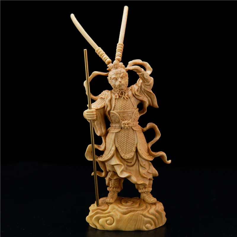 CCZHIDAO Sun Wukong Обезьяна Король 18 см деревянная статуя китайский подарок из бокса