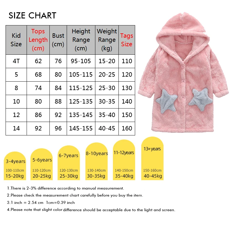 

Kids Robes for Girls Home Wear Nightgown 2020 Winter Pajamas Big Children Thick Double-sided Plush Bathrobe Boutique Clothing