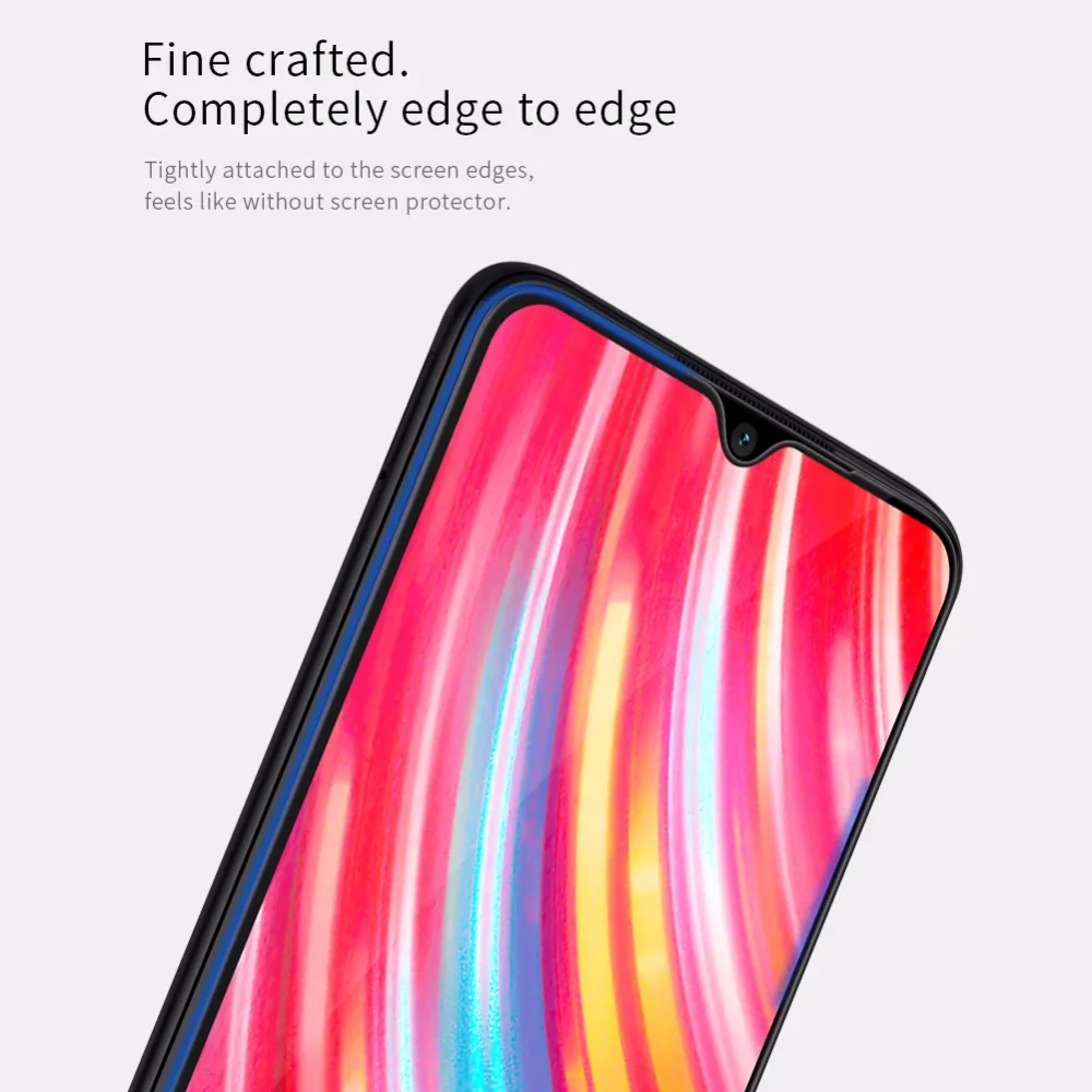 Защитное стекло с полным покрытием для Xiaomi Redmi Note 8 Pro Nillkin XD CP+ Max, защитная пленка из закаленного стекла