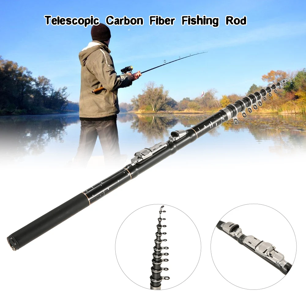 Новая портативная телескопическая удочка из углеродного волокна светильник Кая
