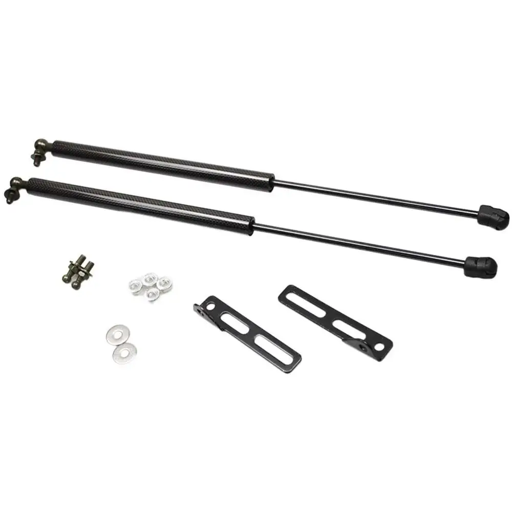 black carbon fiber Для Suzuki SX4 S-Cross 2003- передний капот изменить ремонт углеродного волокна газовые пружины, лифт поддерживает стойки рулевой рычаг ударов - Цвет: black carbon fiber