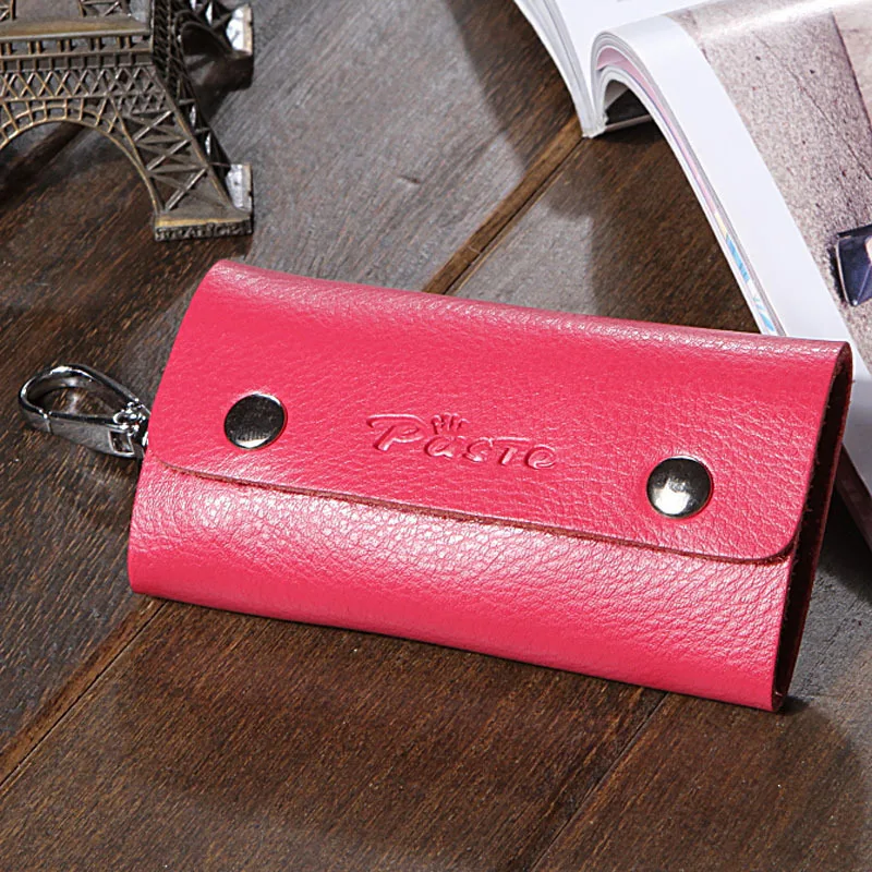 2019 new buckle key leather cowhide card holder free global shipping