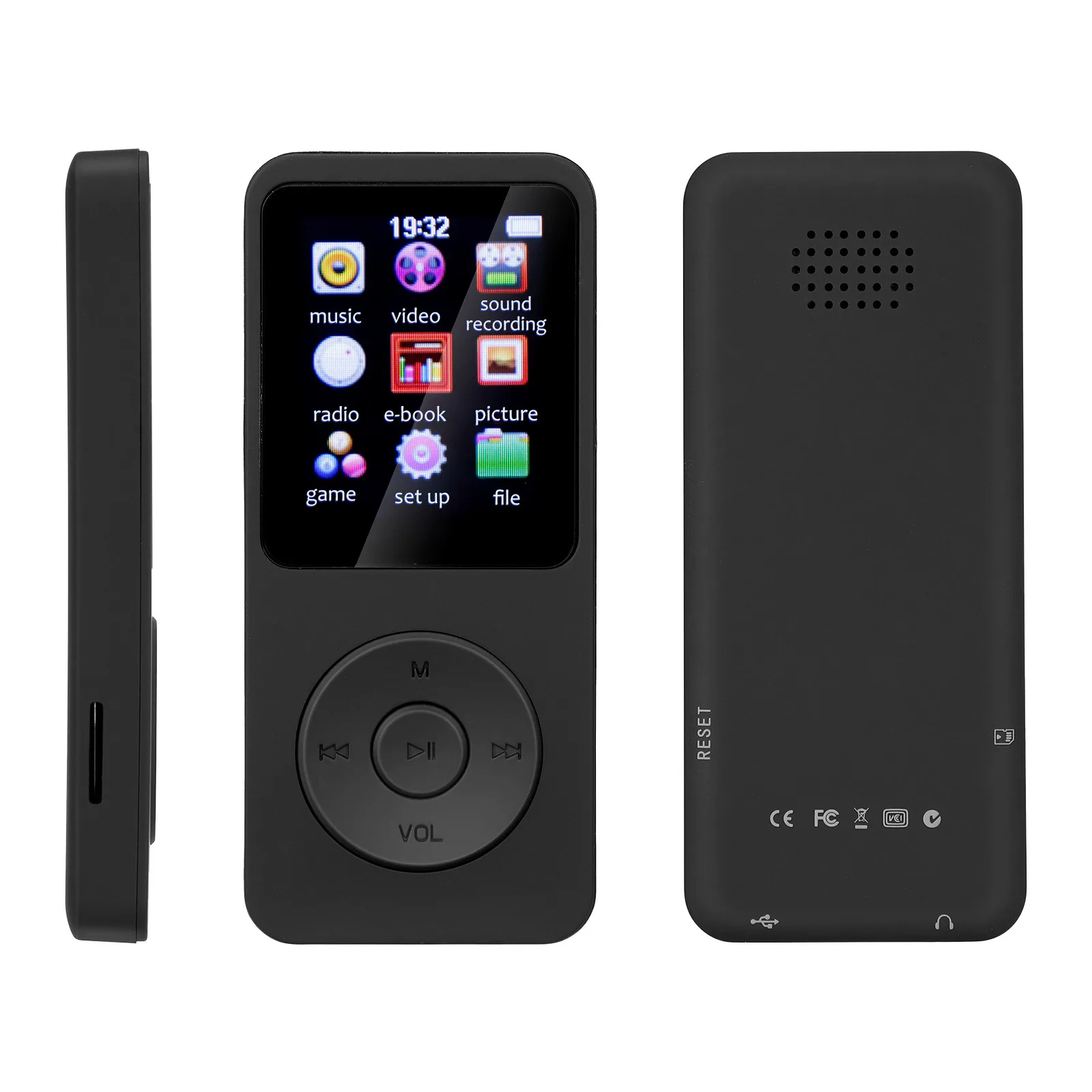 Mp4-плеер с Bluetooth 1 8 дюйма музыкальный плеер MP3 Walkman новая электронная книга для