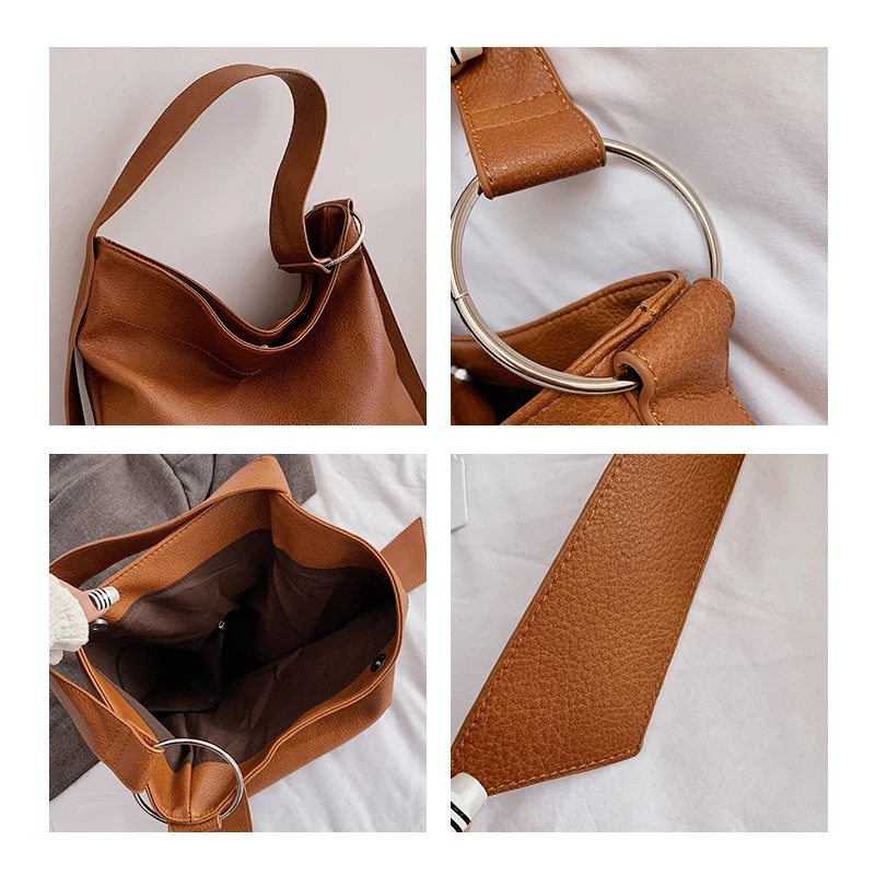 

High Quality Leather Handbag Casual Shoulder Crossbody Bags for Women 2020 Luxury Designer Ladies Large Capacity Tote