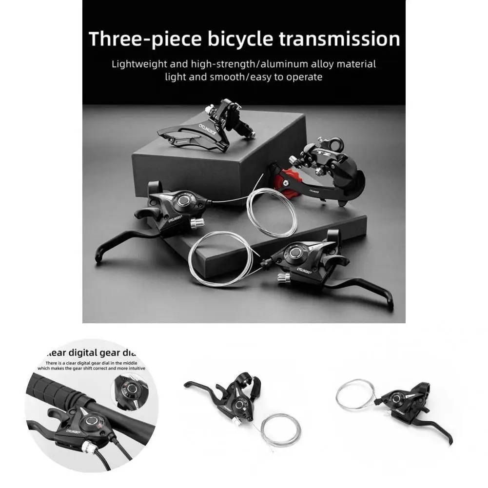 

Delicate Universal Aluminum Alloy Bike Front Finger Dial Wear-Resistant Bike Gear Shifter Integration Bicycle Part