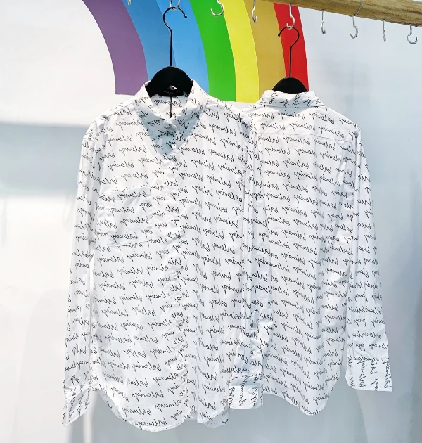 

111282 Spring Summer New Fashion Classic Logo Brand Luxury Design Casual Casual Casual Full Print Letter Long Sleeve Shirt B1