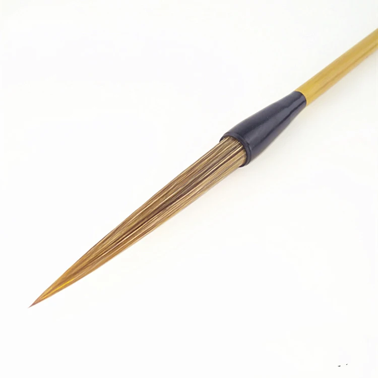 Kup Długi Rozmiar Pędzel Do Chińskiej Kaligrafii Smukłe Złote Pisanie Xing Cao Chiński Liniowy Pędzel Do Malowania Kamienia Twardego Włosia Borsuka