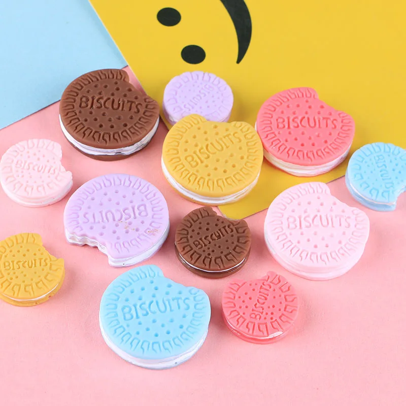 

20 шт./лот миниатюрное печенье из смолы, имитация еды, кабошон, скрапбукинг, «сделай сам», декоративные аксессуары для рукоделия
