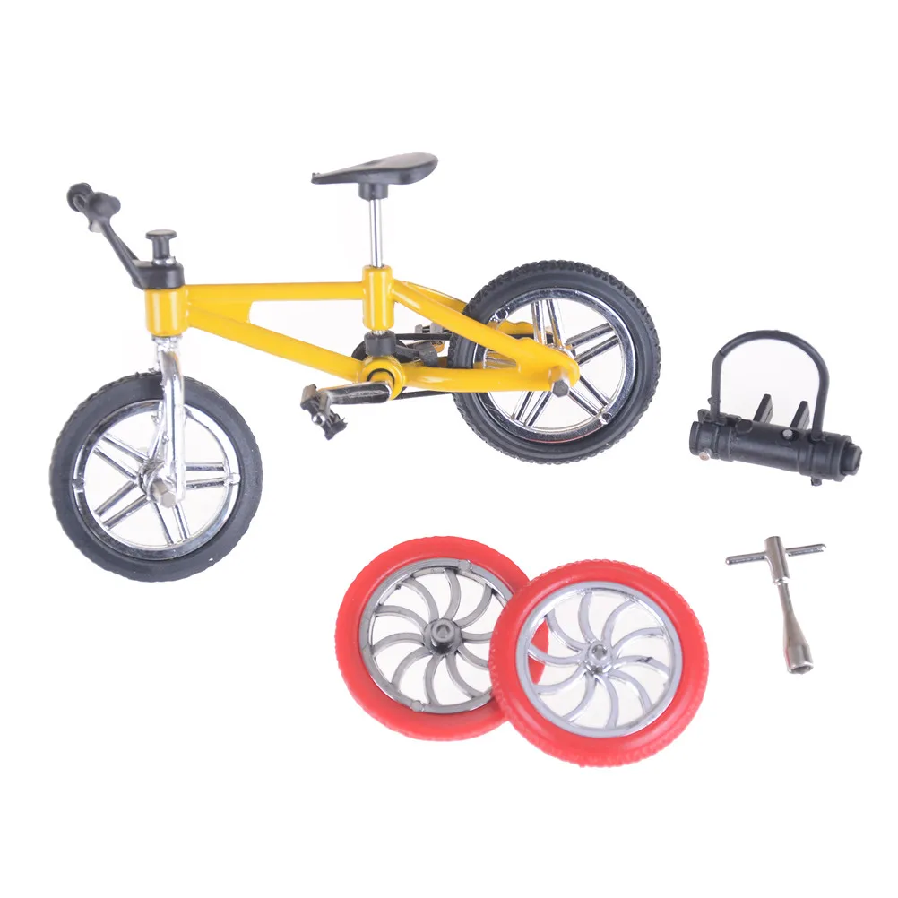

Mini Tech Deck Gadgets Novelty Gag Toys Finger BMX Bicycle Flick Trix Finger Bikes Toys For Kids Gifts BMX Bicycle Model Bike