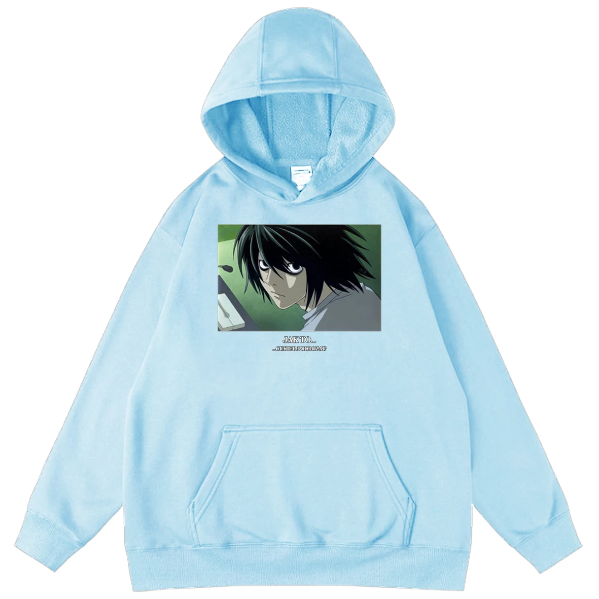 

Death Note Men's Pullover Ryuuku Cool Hoodie Sweatshirt Unisex Anime Letter Print Hoodies Men Street Hooded Funny Clothes Tops
