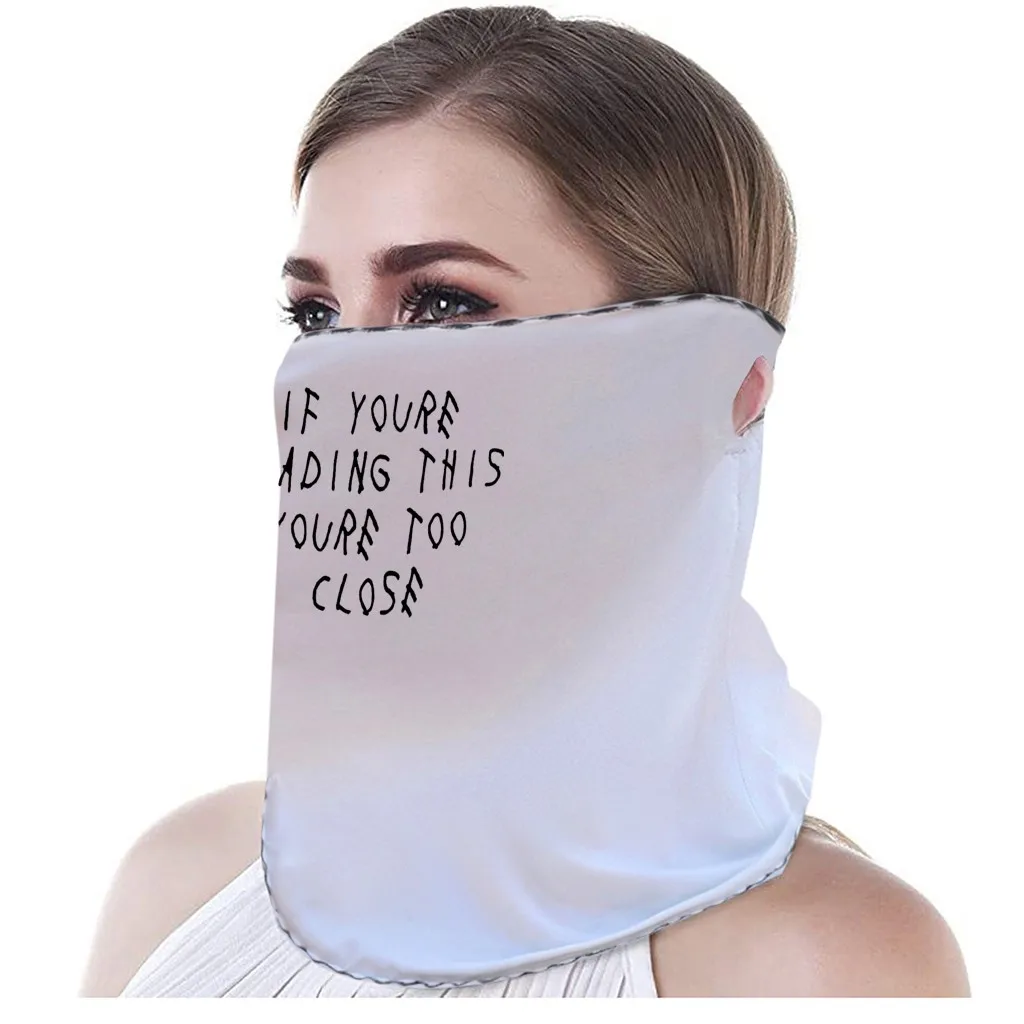 

Washable Reusable Mask Unisex IF YOU ARE READING THIS Fashion Sun Protection Anti Dust Half Face Mouth-cover Muffle mascarilla 5