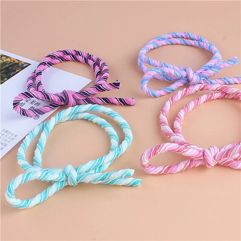 

5pcs Women Elastic Hair bands Tentacles Handmade Hair Accessories Bow Hair Rope