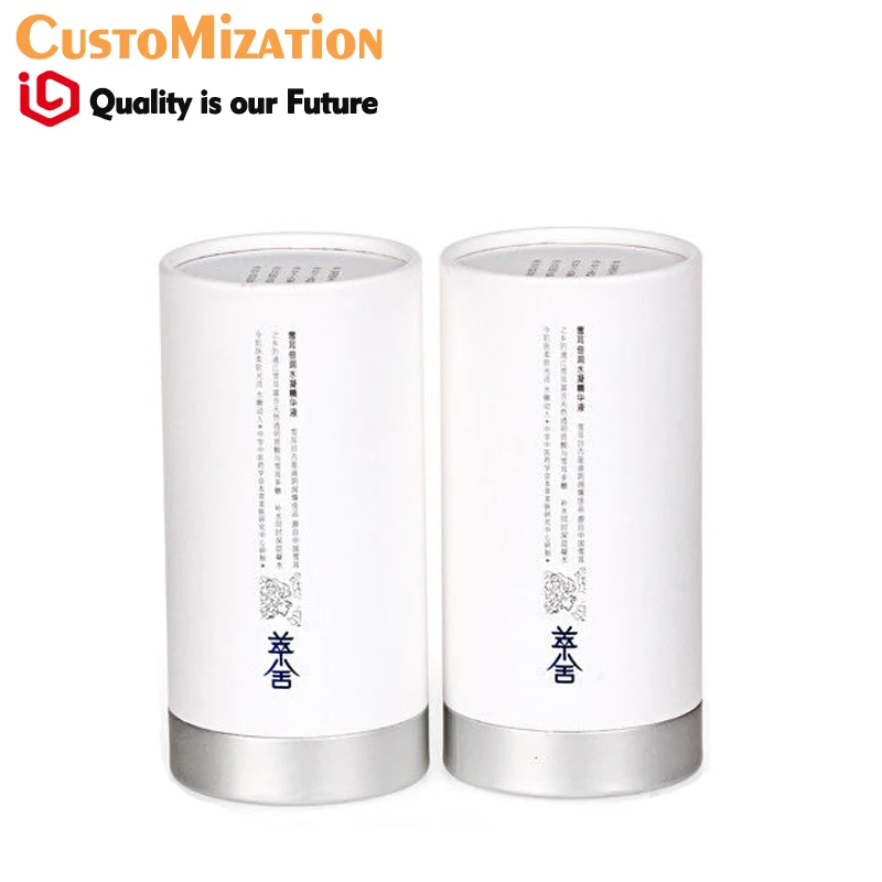 Горячее тиснение печать логотипа кушетка Круглая Бумажная коробка