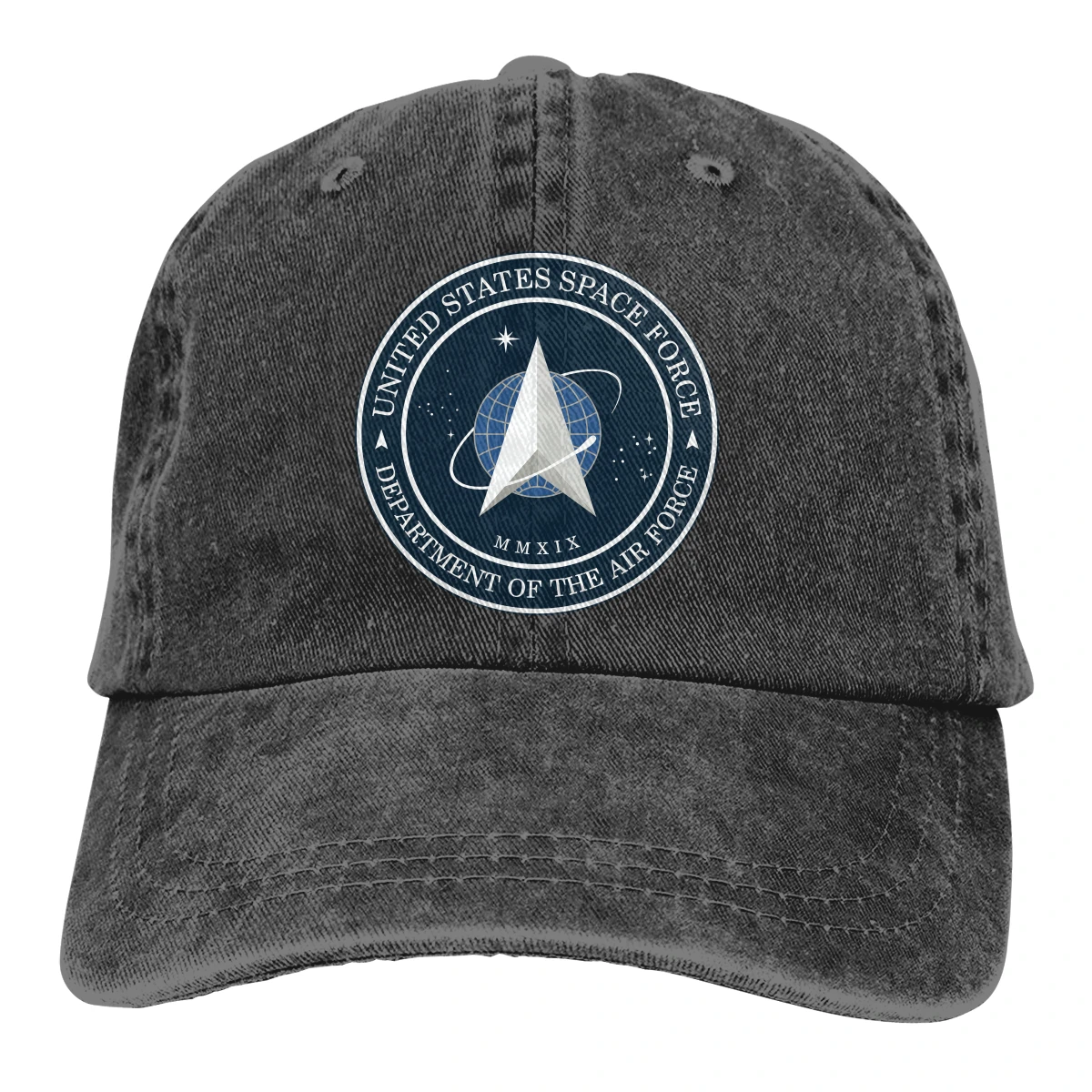 

U.S. Space Force men women's Retro Washed Cowboy hat Vintage
