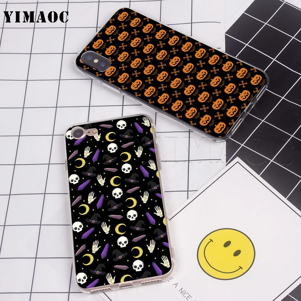 Мягкий силиконовый чехол YIMAOC с рисунком ведьмы на Хэллоуин для iPhone 11 Pro XS Max XR X 8 7 6