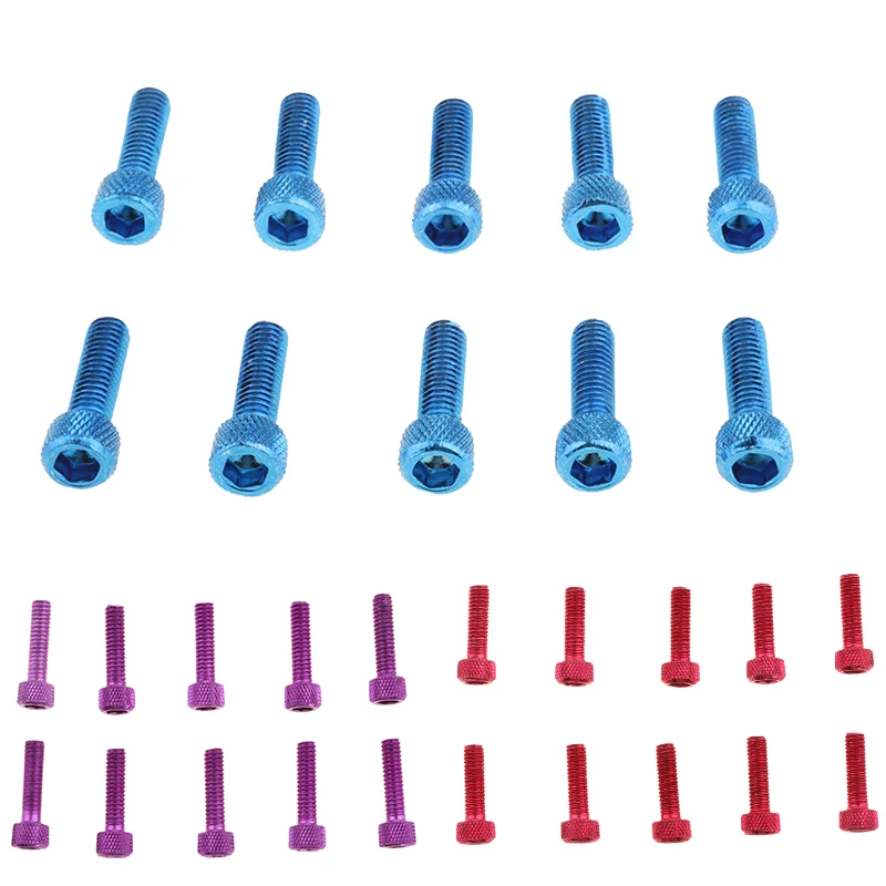 10 шт. алюминиевые болты с шестигранной головкой M6x20mm 316 для мотоциклов из титана Ti
