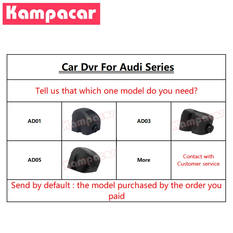 Kampacar AD06 C Wi Fi Видеорегистраторы для автомобилей Dash Cam видео Регистраторы Audi a3 a4