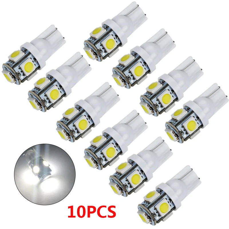 W5W T10 Canbus светодиодный COB автомобильный фонарь заднего хода 5 SMD Галогенные габаритные огни боковые поворотные сигналы задний поворотный свет s парковочная лампа авто 12 В DRL