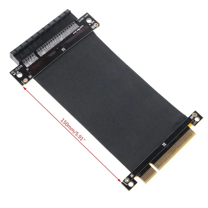 

15cm PCI-e PCI Express 8X to 8X Extension Cable with Gold-Plated Connector