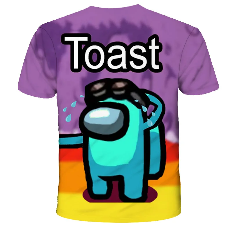

Funny Game Popular MovieTops Beautiful ChildrenT-Shirt Impostor Graphic Kid Tops 3D Cartoon Shirts Summer Short Sleeve Cool 2-14