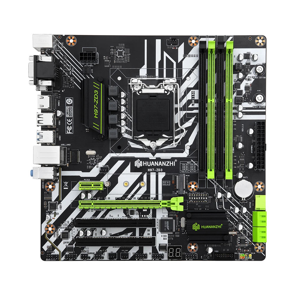 

H97-ZD3 Motherboard 4xDDR3 Memory M.2 NVME /NGFF Interface Support Intel 1150 Processors Desktop PC Motherboard