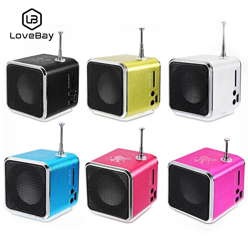 Компактный цифровой FM радиоприемник LOVEBAY Портативный с ЖК дисплеем стерео