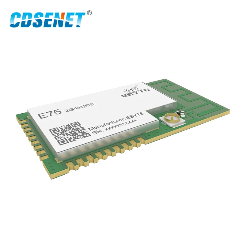 

JN5168 Zigbee 2.4GHz 100mW Wireless Transmitter Receiver CDSENET E75-2G4M20S SMD 20dBm PCB IPEX 2.4 GHz rf Transceiver Module