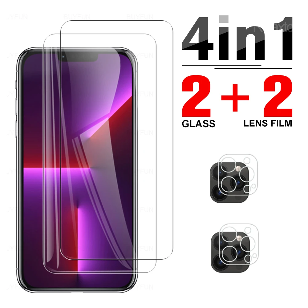 

Защитное стекло 4 в 1 для объектива Apple iPhone 13 Pro Max 13 Pro 13mini 6,7 дюйма, закаленная пленка для камеры A2643, A2641, A2484