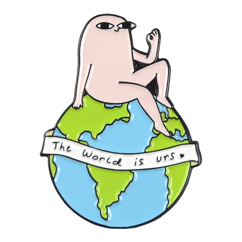 Модная креативная брошь в виде мультяшного клоуна авокадо на кофейную чашку