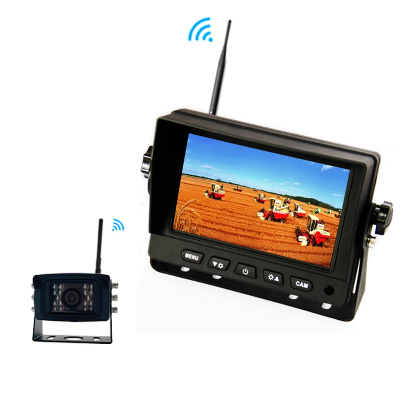 5 дюймов 1 канал 800*480 беспроводной длинный диапазон DVR монитор система с 2 4G