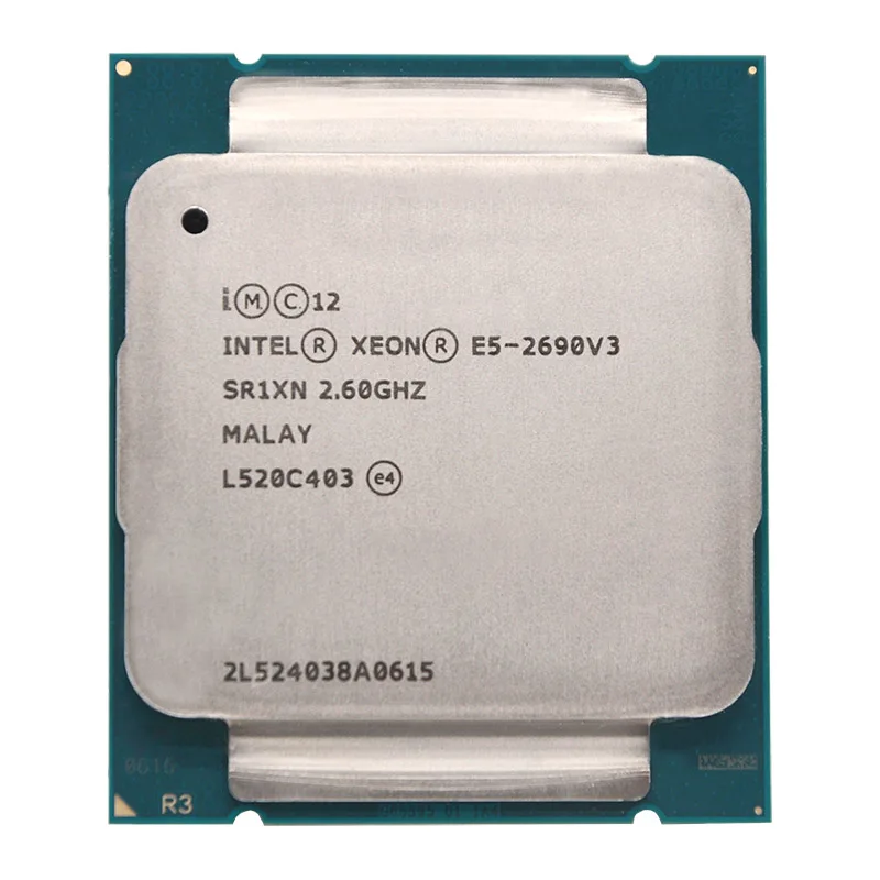 Intel-procesador Xeon E5 2690 V3 E5 2690V3, E5-2690V3, 2,6 Ghz, 12 núcleos, 30MB, Socket LGA 2011-3, adecuado para placa base X99