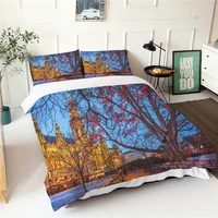 bed linen sets bedcover 3d urban scenery series double bedding with pillowcase modern home textiles
