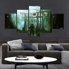 Настенные картины призрака цушимы для декора видеоигры