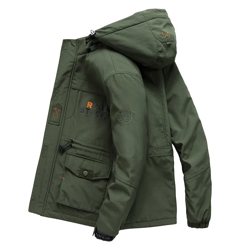 

Winter Mens Military Hoody Thick Fleece Liner Parkas Warm Mid Casual Overcoat Man Army Green Windproof Jacket Outerwear Parka