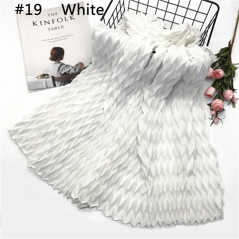 2020 Новый мусульманский рябь хлопок хиджаб тюрбан шарф женские шали и накидки