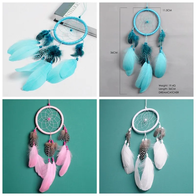 Колокольчики ручной работы индейский амулет &quotЛовец снов&quot сетка с перьями 55 см