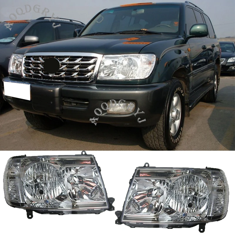 Автозапчасти 1 пара фар фары подходят для Toyota Land Cruiser LC100 2006 2007 (FR + FL)|Фара авто в