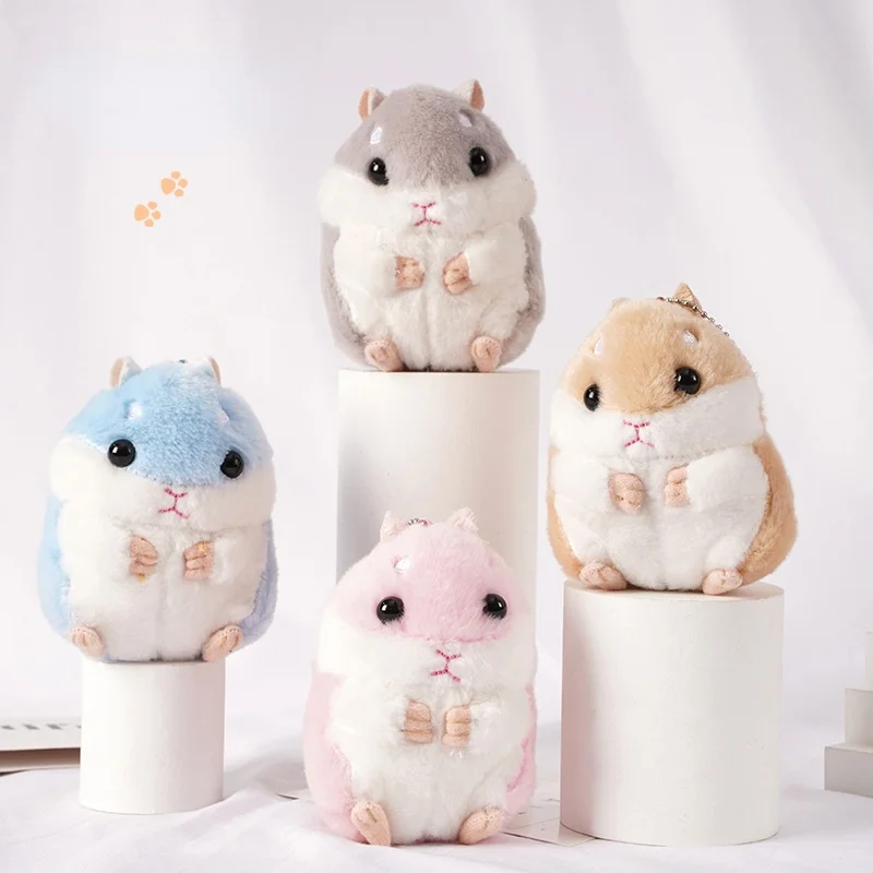 Подвеска с хомяком плюшевые мягкие куклы игрушки-животные брелки для кукол милые