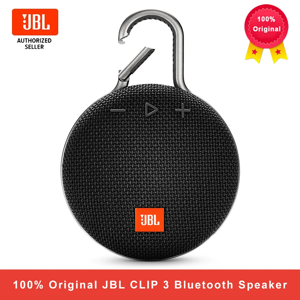 

JBL CLIP 3 Wireless Bluetooth Speaker IPX7 Waterproof Sports Speaker Outdoor Portable Speakers With Mic Travel Indoor Parties