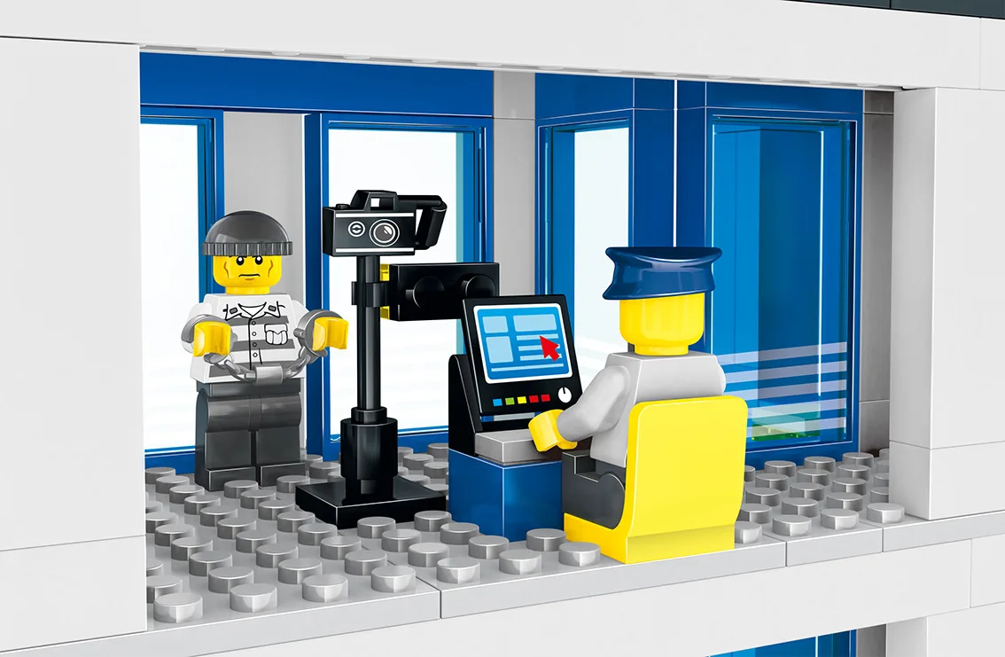 Городской сейрис полицейский участок контр Страйк Строительные блоки Кирпич набор Вертолет модель собрать