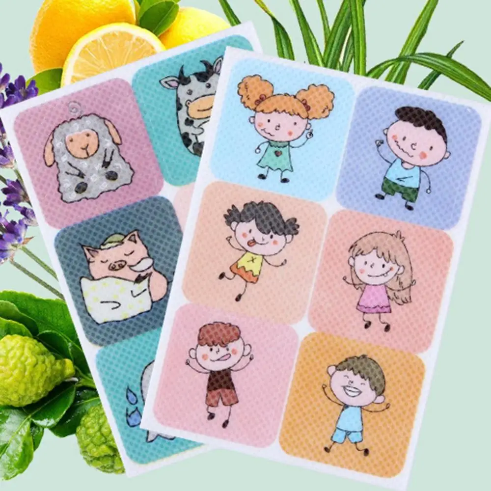 

Cartoon Mosquito Patch Kids Outdoor Anti-mosquito Bracelet Mosquito Sticker Essential Oil Plant Mosquito Patch