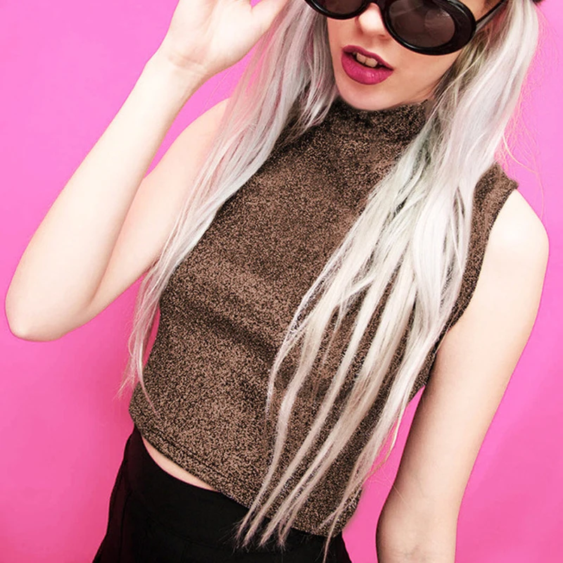 

2020 New Fashion Sexy Slim Summer Women T Shirt Casual Vest Sleeveless Solid Party Club Night CottonHot Sale Blend Female