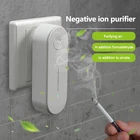 Портативный очиститель воздуха с отрицательными ионами, дезодорирующий запах, долговечное удаление пыли и дыма, удаление формальдегида, бесшумное использование
