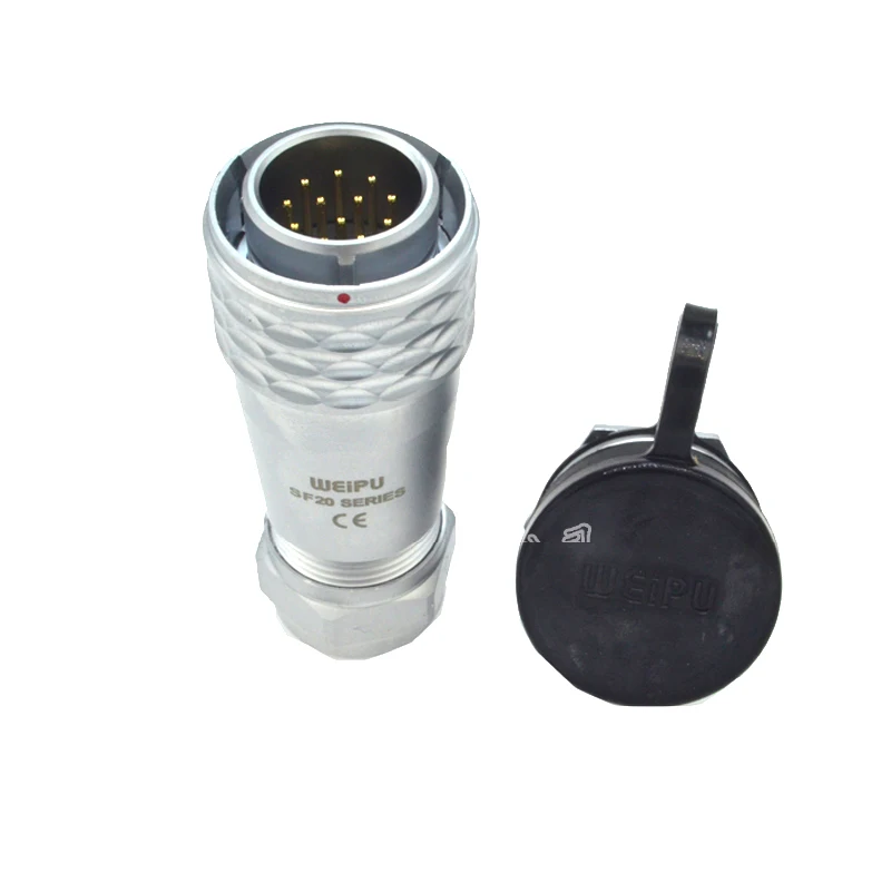 Оригинальные Weipu SF20 разъем 2 3 4 5 6 7 9 12 Pin IP67 Водонепроницаемый SF2010/P штекер кабеля