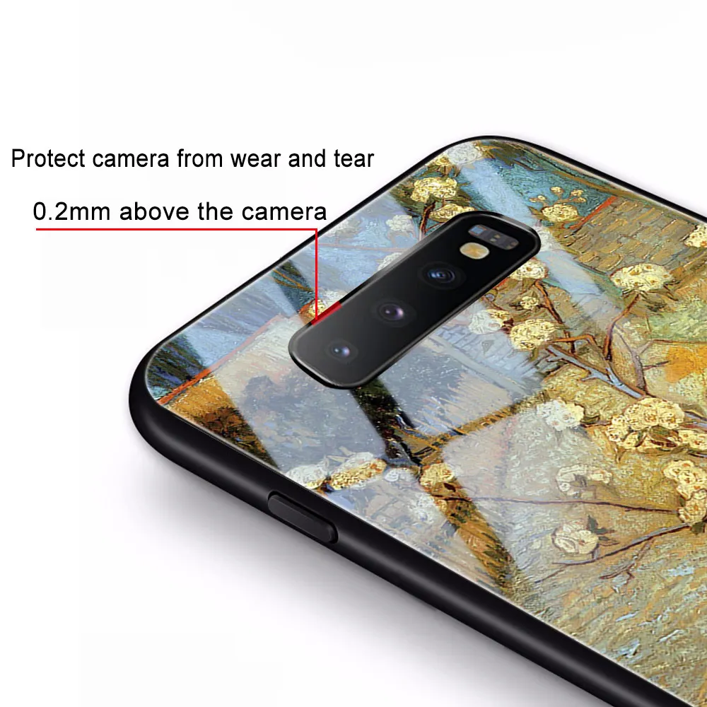

Oil painting Case For Samsung A50 A70 A21S A51 A71 M30 A21 A30 A40 A41 S9 S8 S10 S20 Plus Note 20 Ultra 10 Glass Phone Cases