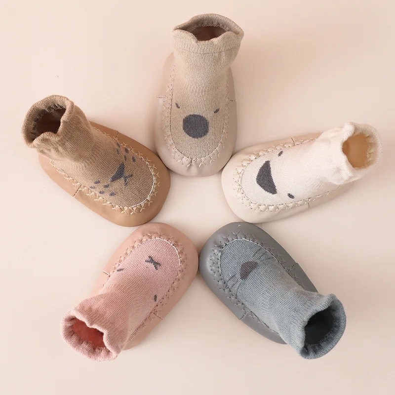 21 oto&ntilde;o calcetines de beb&eacute; de invierno NI&Ntilde;OS Calcetines de algod&oacute;n peinado beb&eacute; antideslizante calcetines reci&eacute;n nacidos calcetines de algod&oacute;n con dibujos-0