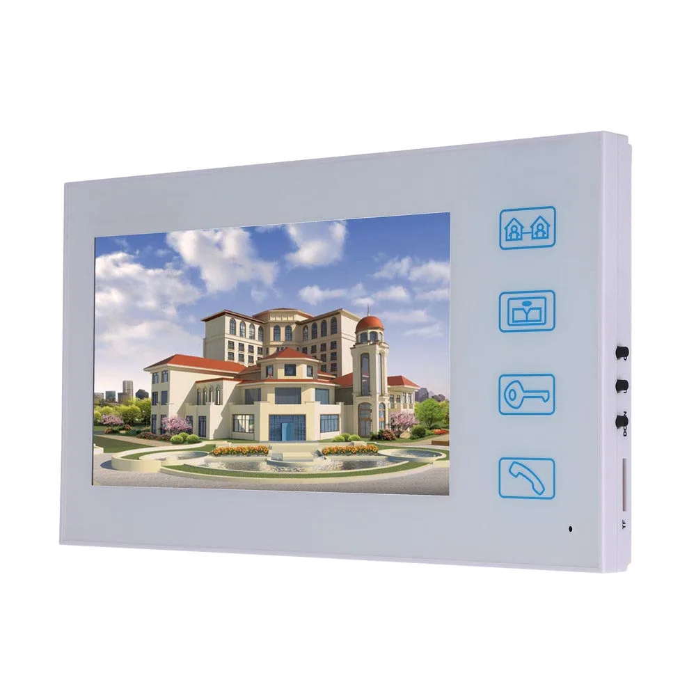 7 inch Record Wired Video Door Phone Doorbell Intercom System with Fingerprint RFID AHD 1080P Camera Access Control | Безопасность и